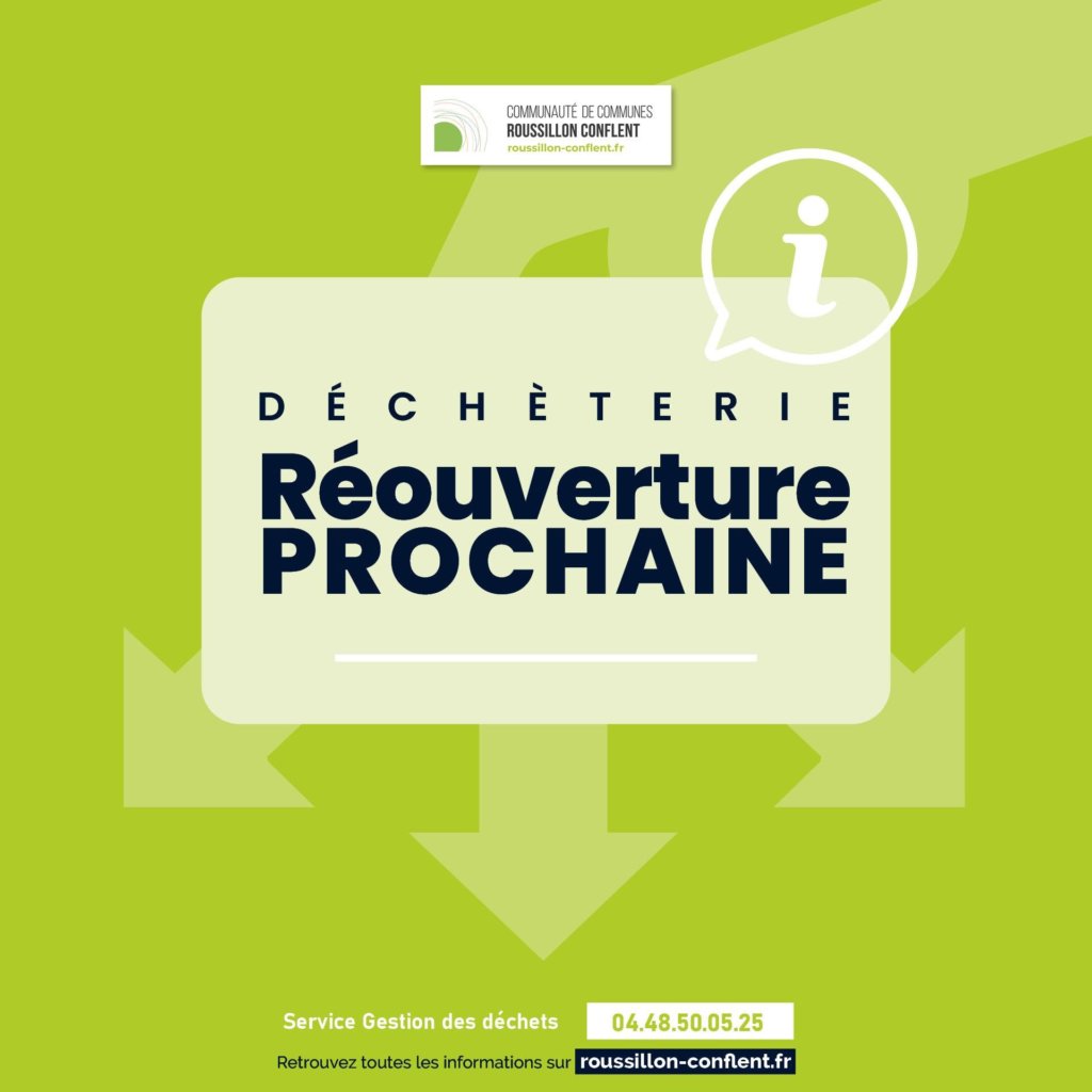 Reouverture prochaine de la déchèterie de la ville d'ille sur tet.
