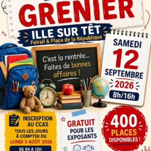 Affiche du vide grenier du 12 septembre