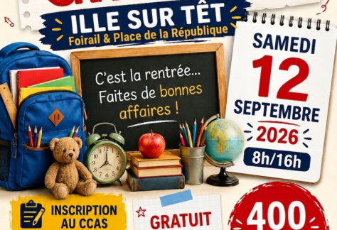 Affiche du vide grenier du 12 septembre
